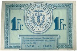 1 Franc Annulé FRANCE regionalism and various Bolbec 1920 JP.029.06 VF - XF