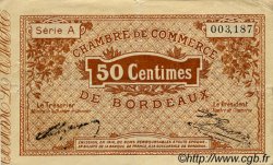50 Centimes FRANCE regionalismo e varie Bordeaux 1914 JP.030.01 BB to SPL