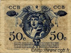 50 Centimes FRANCE Regionalismus und verschiedenen Bordeaux 1921 JP.030.28 S