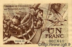 1 Franc FRANCE regionalismo y varios Bordeaux 1921 JP.030.30 MBC a EBC