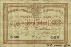 50 Centimes FRANCE regionalism and various Boulogne-Sur-Mer  1914 JP.031.11 F
