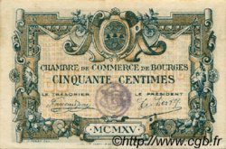 50 Centimes FRANCE regionalism and various Bourges 1915 JP.032.05 VF - XF