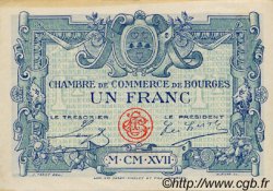 1 Franc FRANCE regionalismo y varios Bourges 1917 JP.032.11 MBC a EBC