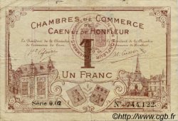 1 Franc FRANCE regionalism and various Caen et Honfleur 1920 JP.034.01 F