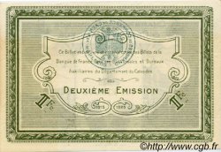 1 Franc FRANCE Regionalismus und verschiedenen Caen et Honfleur 1918 JP.034.14 fST to ST
