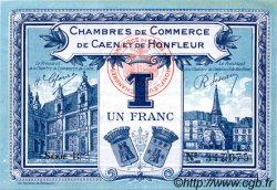 1 Franc FRANCE regionalism and various Caen et Honfleur 1918 JP.034.18 VF - XF