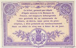 50 Centimes FRANCE regionalismo e varie Cahors 1915 JP.035.05 BB to SPL