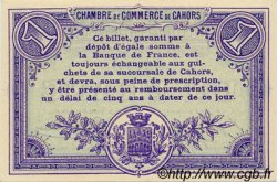 1 Franc FRANCE regionalismo y varios Cahors 1915 JP.035.07 SC a FDC