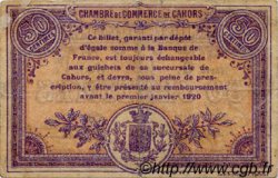 50 Centimes FRANCE regionalismo e varie Cahors 1915 JP.035.12 MB