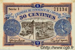 50 Centimes FRANCE regionalism and miscellaneous Cahors 1917 JP.035.17 AU+