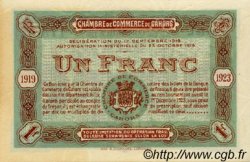 1 Franc FRANCE regionalismo y varios Cahors 1919 JP.035.24 MBC a EBC