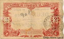 2 Francs FRANCE Regionalismus und verschiedenen Cambrai 1914 JP.037.22 SS to VZ