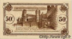 50 Centimes Annulé FRANCE regionalismo y varios Carcassonne 1920 JP.038.16 SC a FDC