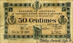50 Centimes FRANCE régionalisme et divers Châlon-Sur-Saône, Autun et Louhans 1919 JP.042.20 TB