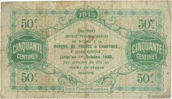 50 Centimes FRANCE régionalisme et divers Chartres 1915 JP.045.01 TB