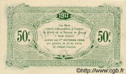50 Centimes FRANCE regionalism and various Chartres 1917 JP.045.05 AU+