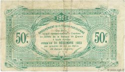 50 Centimes FRANCE Regionalismus und verschiedenen Chartres 1921 JP.045.11 S