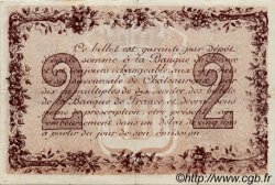 2 Francs FRANCE regionalismo e varie Chateauroux 1915 JP.046.09 BB to SPL