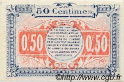 50 Centimes FRANCE regionalismo y varios Chateauroux 1918 JP.046.18 SC a FDC
