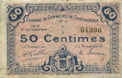 50 Centimes FRANCE regionalismo e varie Chateauroux 1918 JP.046.18 MB
