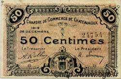 50 Centimes FRANCE régionalisme et divers Chateauroux 1919 JP.046.20 TB