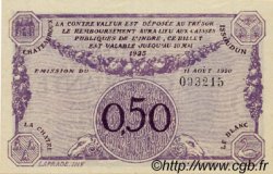 50 Centimes FRANCE regionalism and miscellaneous Chateauroux 1920 JP.046.24 AU+
