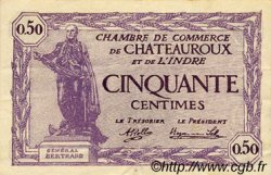 50 Centimes FRANCE regionalism and miscellaneous Chateauroux 1920 JP.046.24 VF - XF