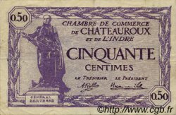 50 Centimes FRANCE Regionalismus und verschiedenen Chateauroux 1920 JP.046.24 S
