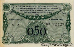 50 Centimes FRANCE regionalismo y varios Chateauroux 1922 JP.046.28 SC a FDC