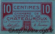 10 Centimes FRANCE regionalism and miscellaneous Chateauroux 1918 JP.046.32 AU+