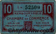 10 Centimes FRANCE regionalism and various Chateauroux 1918 JP.046.32 VF - XF