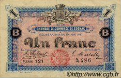 1 Franc FRANCE Regionalismus und verschiedenen Cognac 1917 JP.049.07 SS to VZ