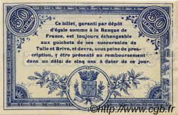 50 Centimes Annulé FRANCE Regionalismus und verschiedenen Corrèze 1915 JP.051.02 SS to VZ