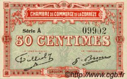 50 Centimes FRANCE regionalism and miscellaneous Corrèze 1915 JP.051.09 AU+