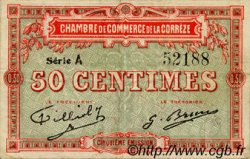 50 Centimes FRANCE régionalisme et divers Corrèze 1915 JP.051.09 TTB à SUP