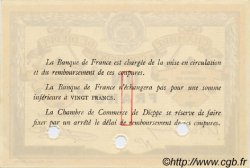 1 Franc Spécimen FRANCE regionalismo y varios Dieppe 1918 JP.052.06 SC a FDC