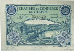 50 Centimes FRANCE regionalism and miscellaneous Dieppe 1920 JP.052.14 AU+
