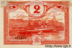 2 Francs FRANCE regionalismo y varios Dieppe 1920 JP.052.19 MBC a EBC