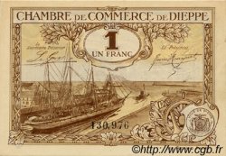 1 Franc FRANCE regionalism and various Dieppe 1920 JP.052.24 AU+