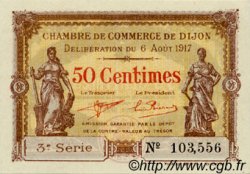 50 Centimes FRANCE Regionalismus und verschiedenen Dijon 1917 JP.053.10 fST to ST