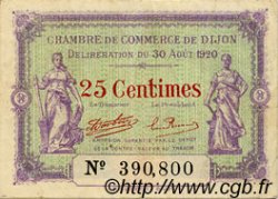 25 Centimes FRANCE regionalismo y varios Dijon 1920 JP.053.23 BC