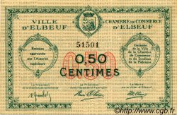 50 Centimes FRANCE regionalismo y varios Elbeuf 1918 JP.055.01 MBC a EBC