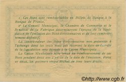 50 Centimes FRANCE regionalismo e varie Elbeuf 1918 JP.055.04 BB to SPL