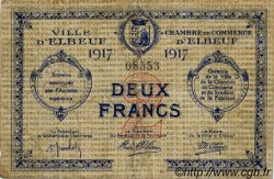 2 Francs FRANCE régionalisme et divers Elbeuf 1917 JP.055.13 TB