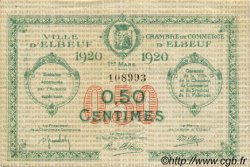 50 Centimes FRANCE regionalismo e varie Elbeuf 1920 JP.055.15 BB to SPL