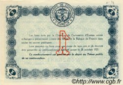 1 Franc FRANCE Regionalismus und verschiedenen Évreux 1920 JP.057.19 fST to ST