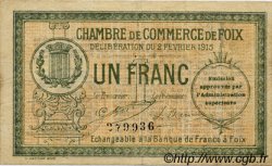 1 Franc FRANCE Regionalismus und verschiedenen Foix 1915 JP.059.10 S