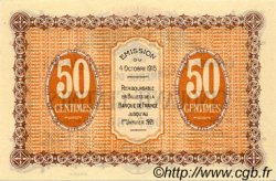 50 Centimes FRANCE regionalismo y varios Gray et Vesoul 1915 JP.062.01 SC a FDC
