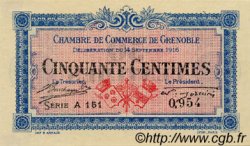 50 Centimes FRANCE regionalismo e varie Grenoble 1916 JP.063.01 BB to SPL