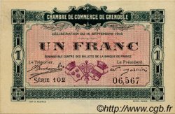1 Franc FRANCE regionalism and miscellaneous Grenoble 1916 JP.063.06 VF - XF
